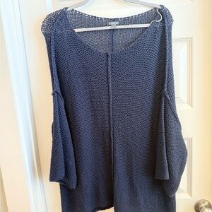 Aerie Deep Blue Knit Cardigan